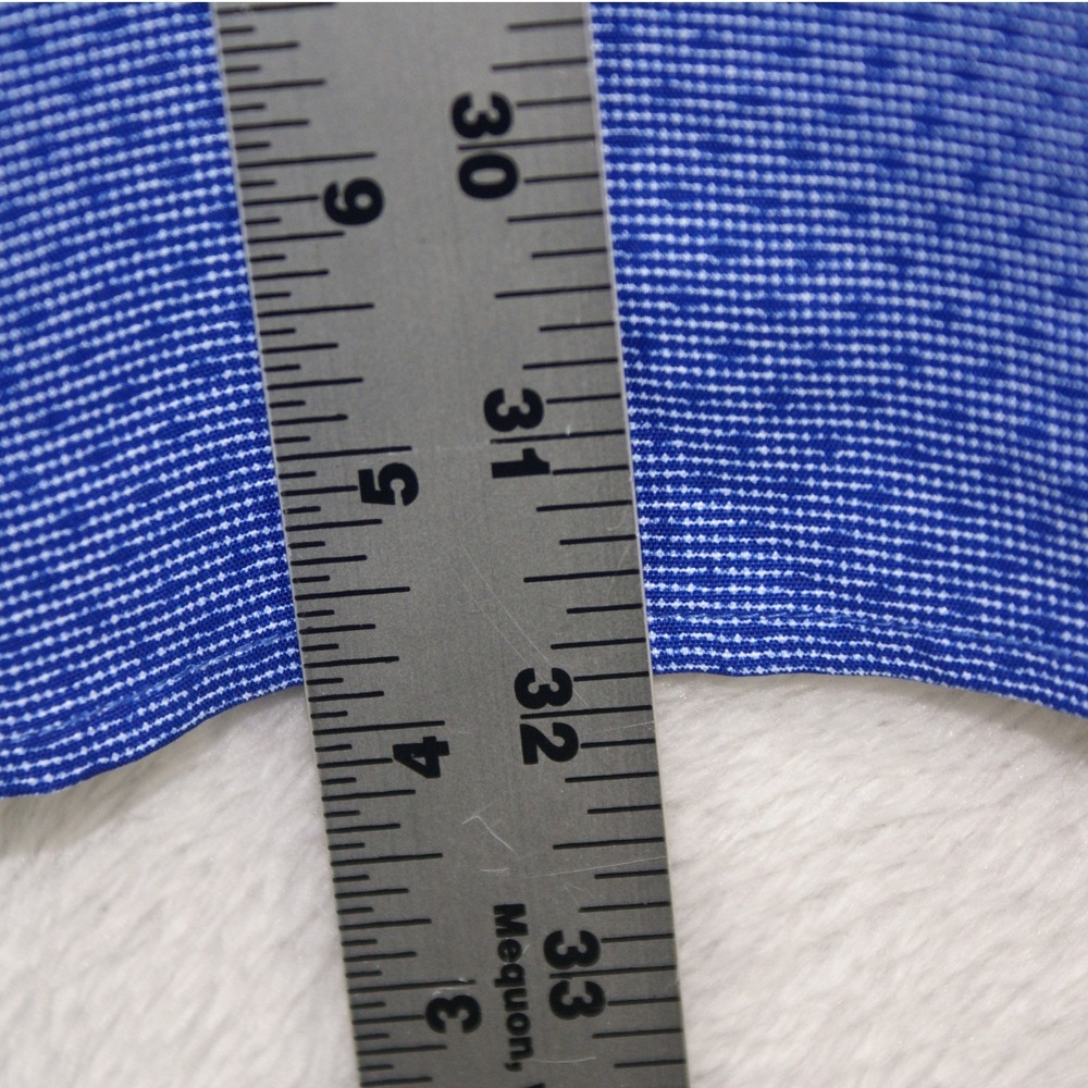 Save the Ocean Men XXL Blue Micro Pattern Short Sleeve Button Down Shirt Stretch - Picture 6 of 7
